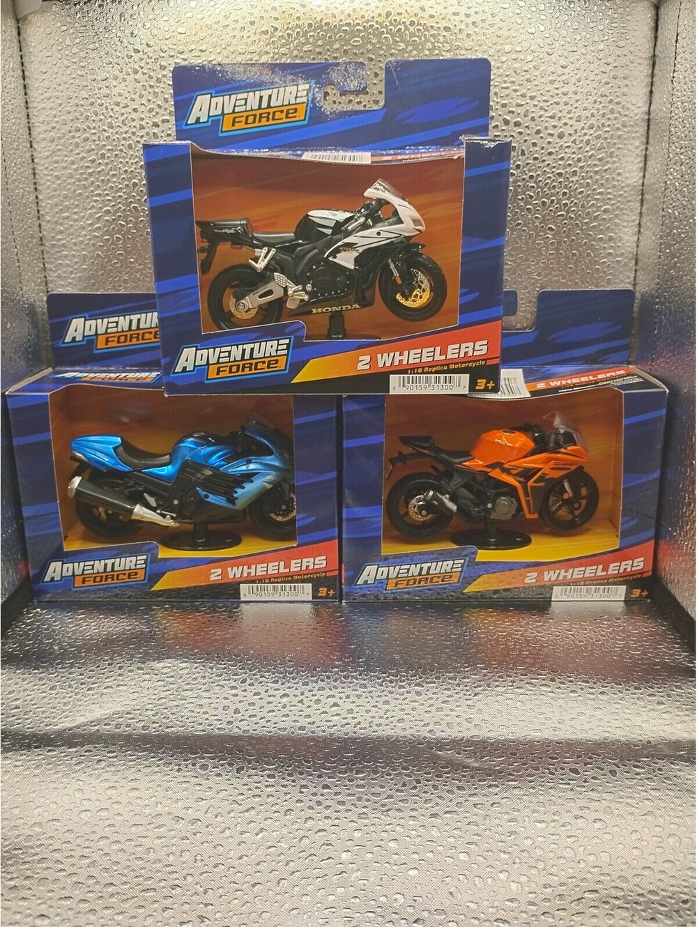 Adventure Force 2 Wheelers Blue Motorcycle Diecast Blue only!